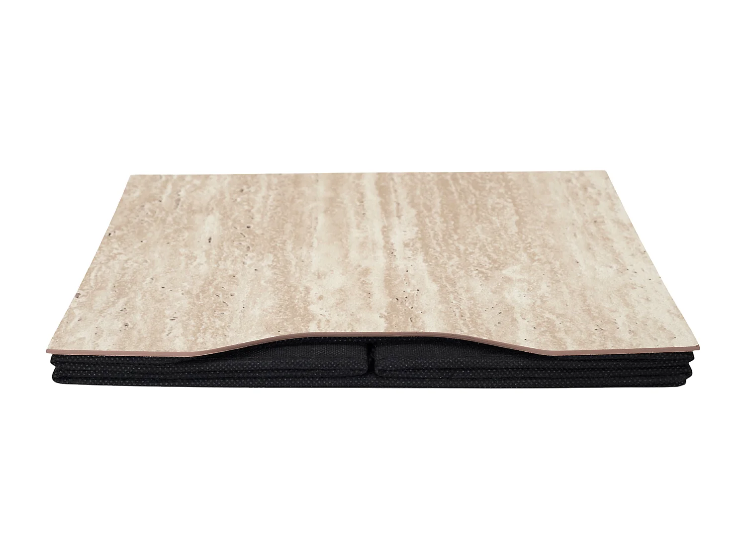 Cube De Rangement Pliable Pietra 30x30cm Blanc, Beige, Noir