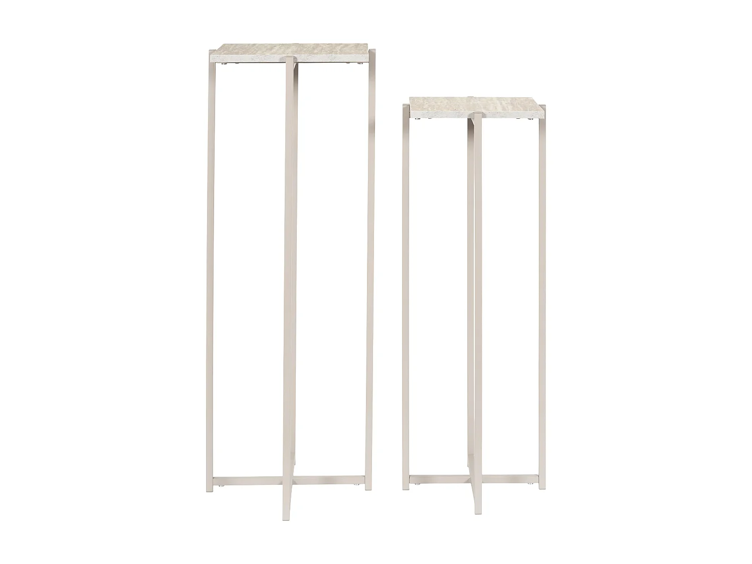 Sellette Gigogne X2 Terra Nova Blanc, Beige