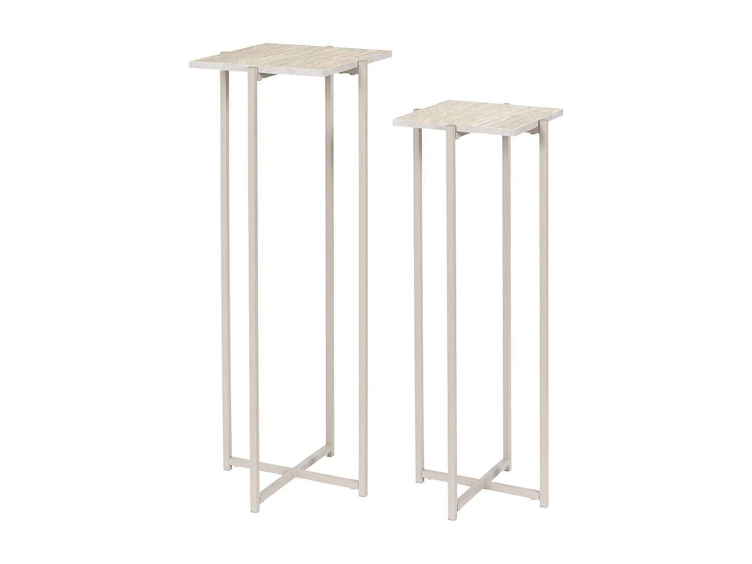 Sellette Gigogne X2 Terra Nova Blanc, Beige