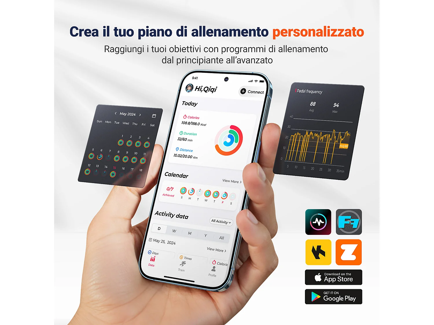 Vélo d'appartement magnétique MERACH, volant d'inertie 8 kg, 8 niveaux de résistance, écran LCD, APP compatible, charge 150 kg, silencieux