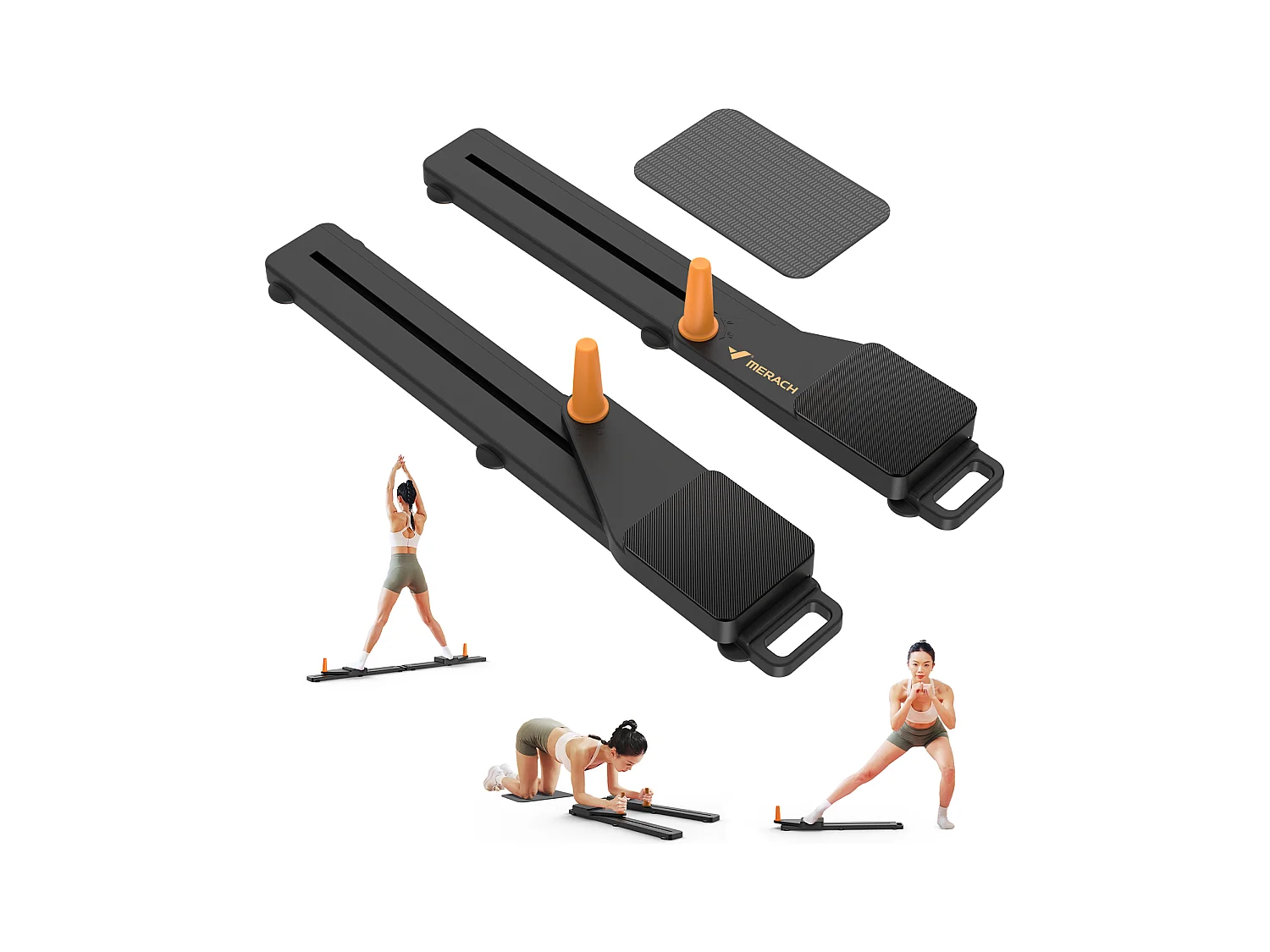 Planche d’exercice multifonction pliable MERACH, renforcement abdominal à domicile, tonification, gainage, musculation, 120KG MAX