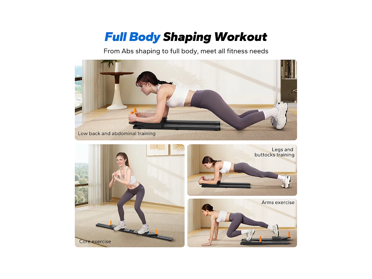 Planche d’exercice multifonction pliable MERACH, renforcement abdominal à domicile, tonification, gainage, musculation, 120KG MAX