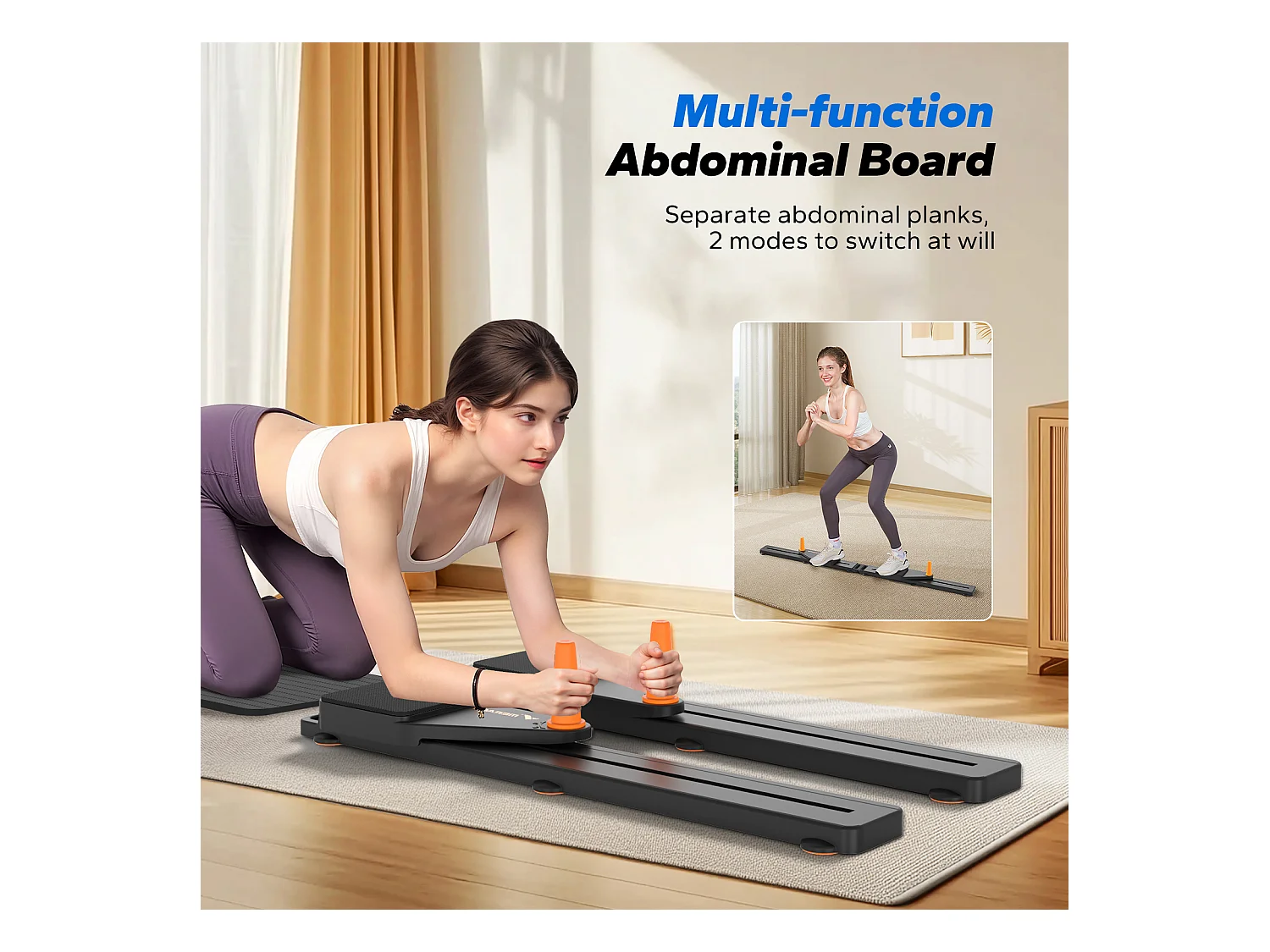 Planche d’exercice multifonction pliable MERACH, renforcement abdominal à domicile, tonification, gainage, musculation, 120KG MAX