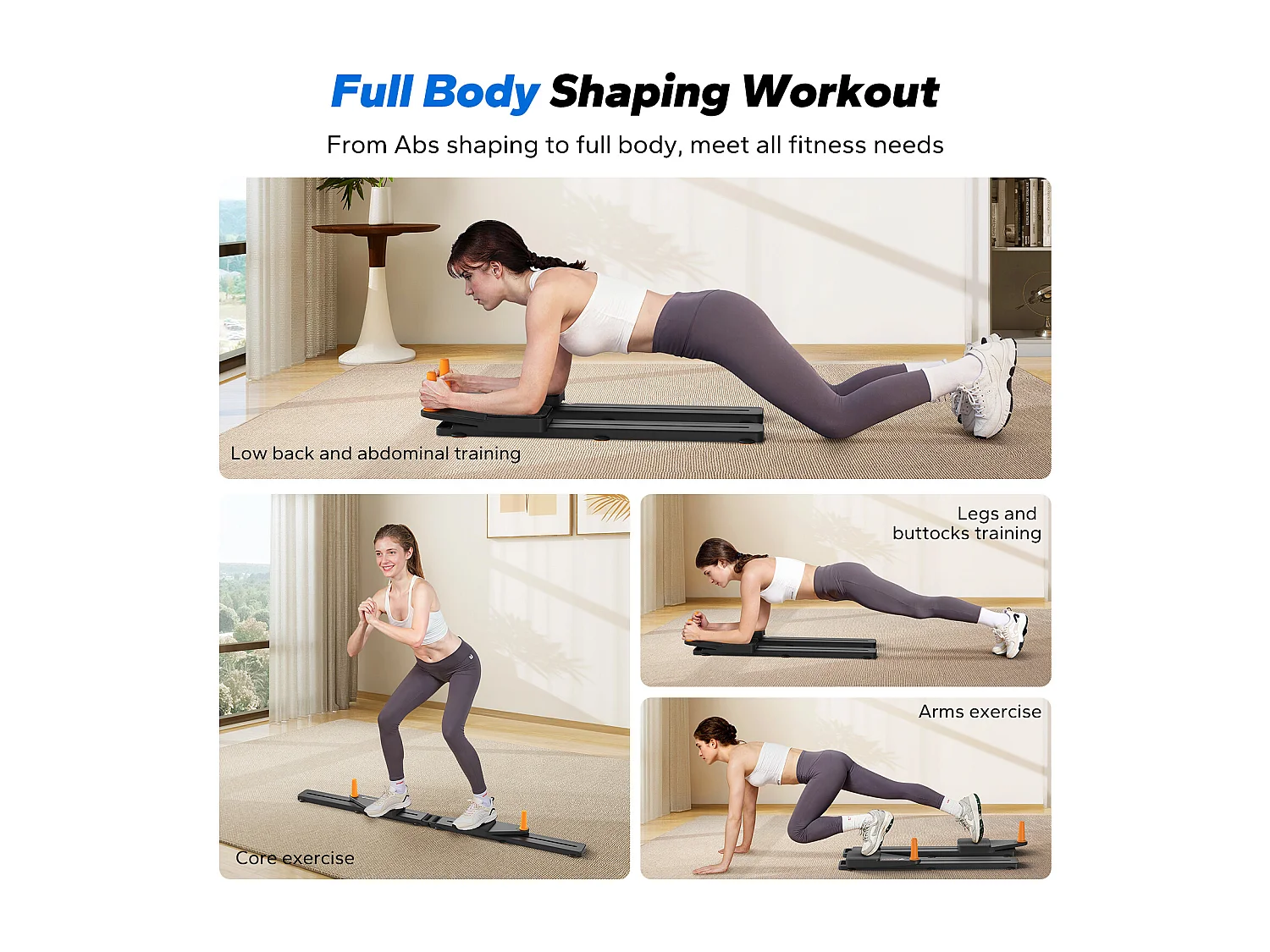 Planche d’exercice multifonction pliable MERACH, renforcement abdominal à domicile, tonification, gainage, musculation, 120KG MAX