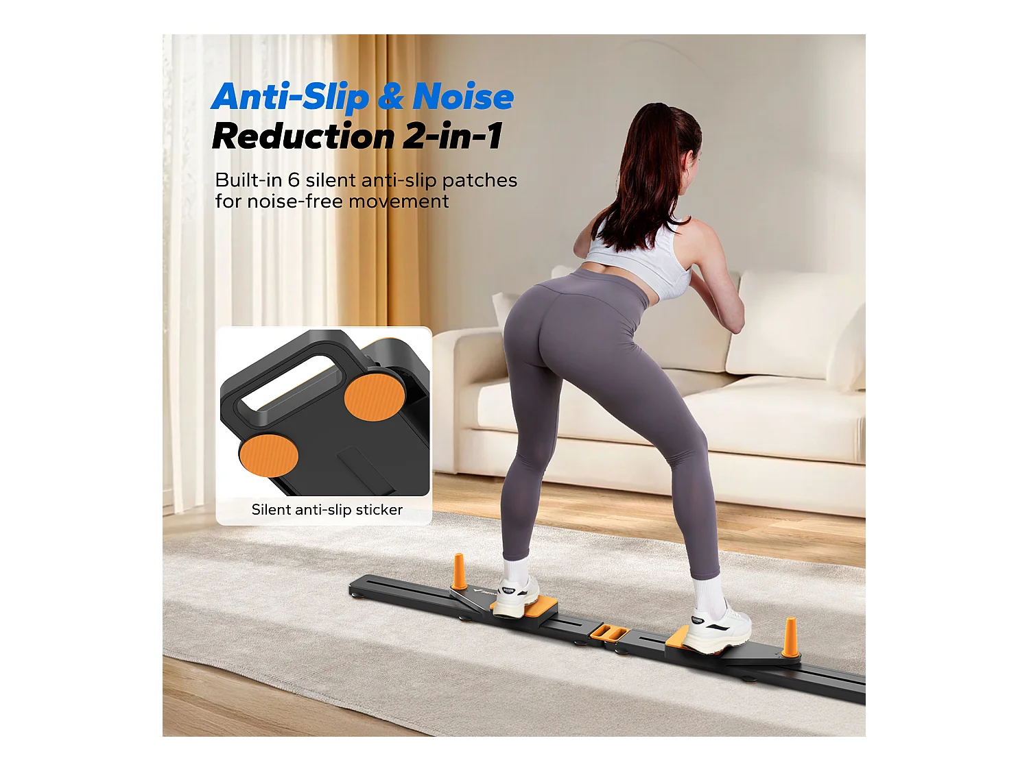 Glisseurs de Fitness Polyvalents MERACH, Parfaits pour le Renforcement Musculaire, Équilibre, Mobilité, Sport à Domicile, 120KG MAX