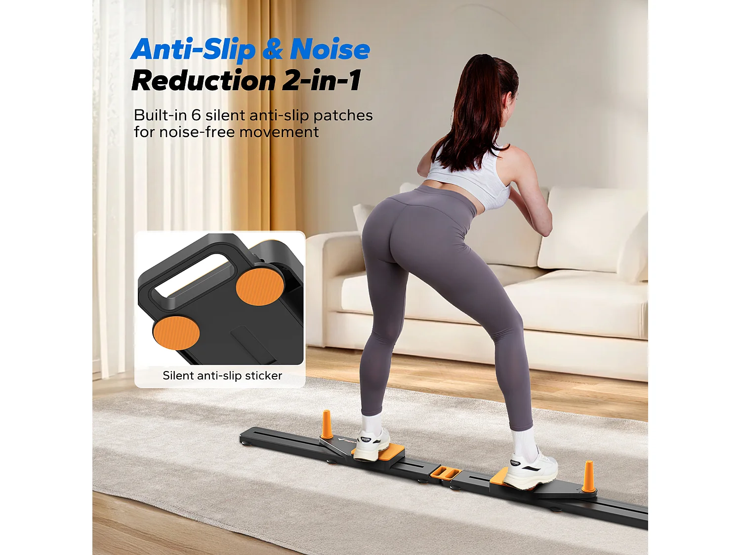 Glisseurs de Fitness Polyvalents MERACH, Parfaits pour le Renforcement Musculaire, Équilibre, Mobilité, Sport à Domicile, 120KG MAX