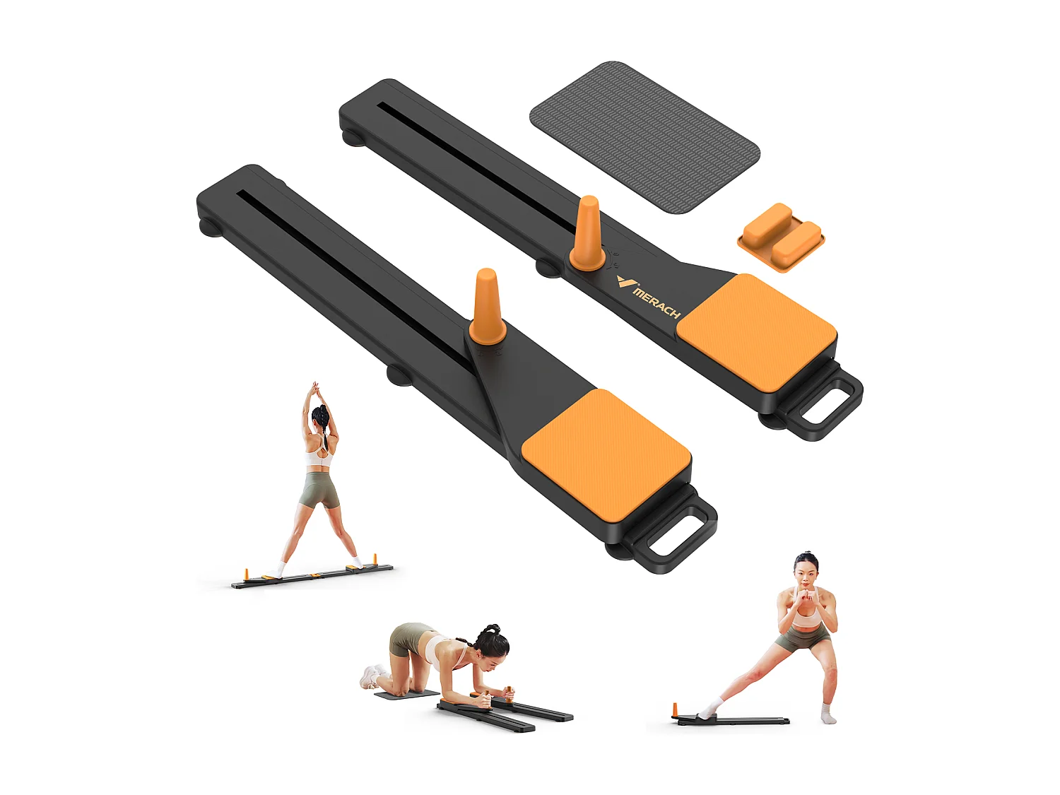 Glisseurs de Fitness Polyvalents MERACH, Parfaits pour le Renforcement Musculaire, Équilibre, Mobilité, Sport à Domicile, 120KG MAX