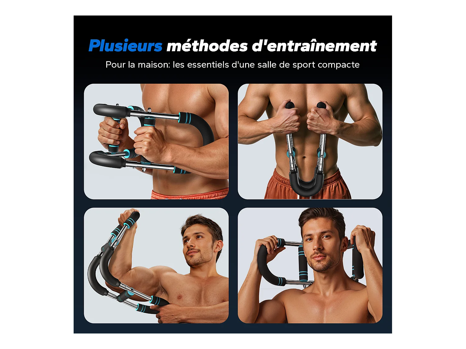 Armtrainer – Kraft-Twister U-Form, verstellbar 27-50kg, Abnehmbares Design für Zuhause, Büro und Reise kompakt tragbar