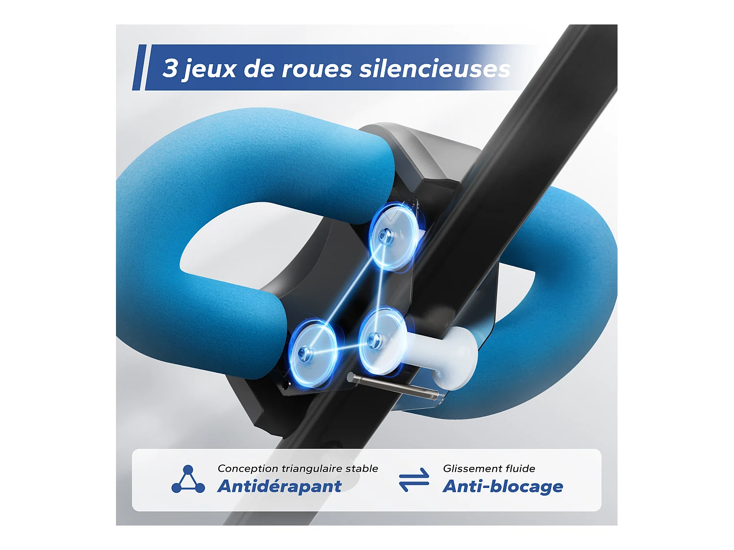 Appareil Abdos & Fessiers MERACH, 5 Niveaux, Inclinaison Réglable, Écran LCD, Charge 200kg, Coussin U, Guidon Antidérapant, Noir