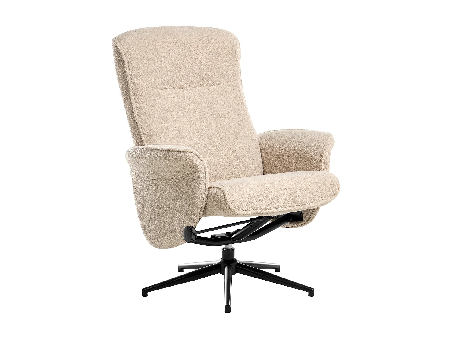 Fauteuil inclinable JAPET Bouclé Beige