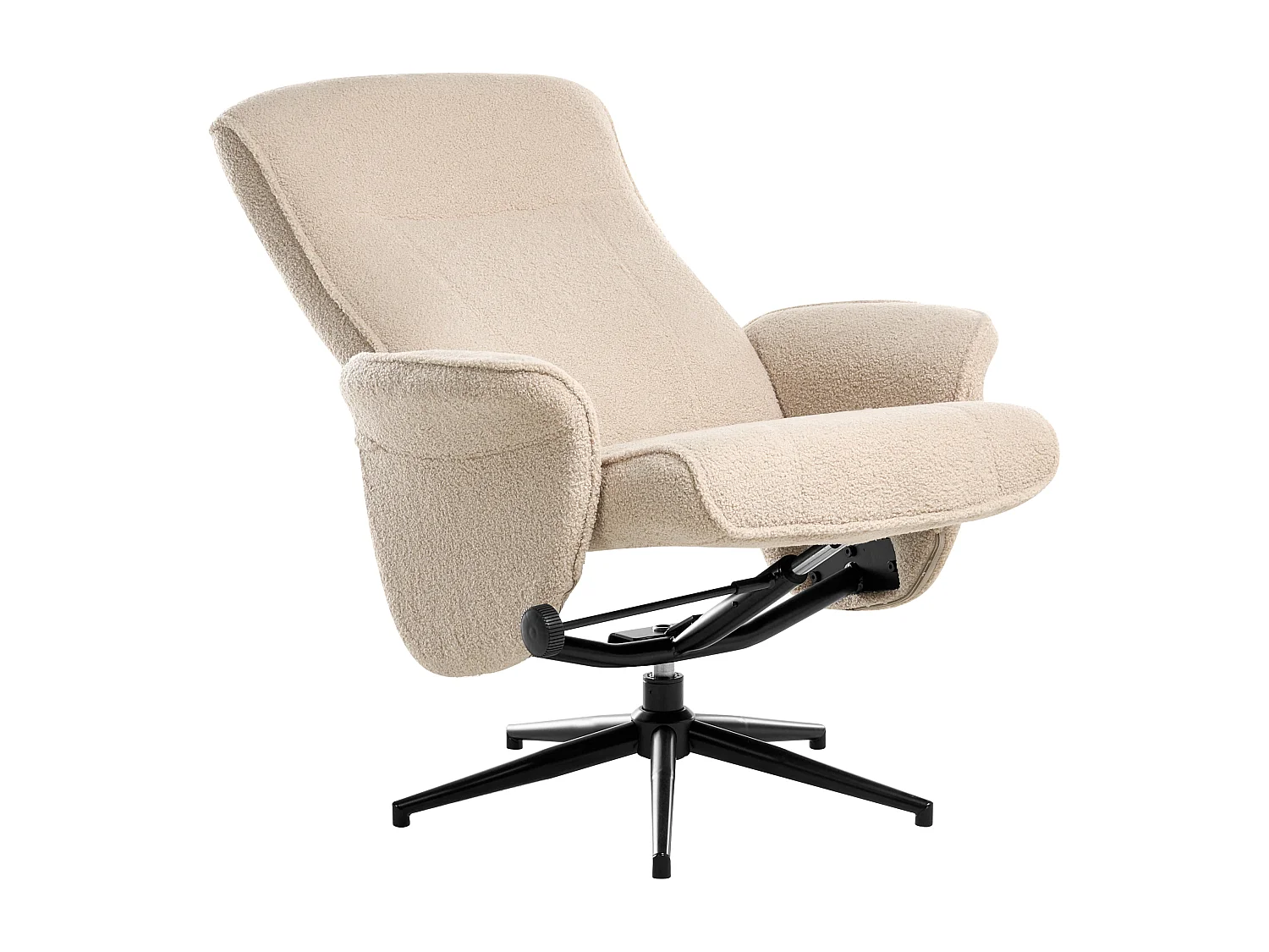 Fauteuil inclinable JAPET Bouclé Beige