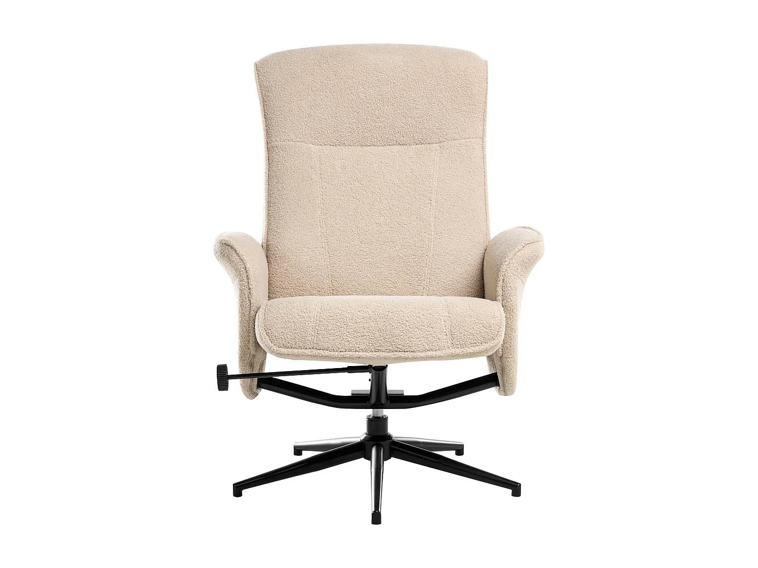 Fauteuil inclinable JAPET Bouclé Beige