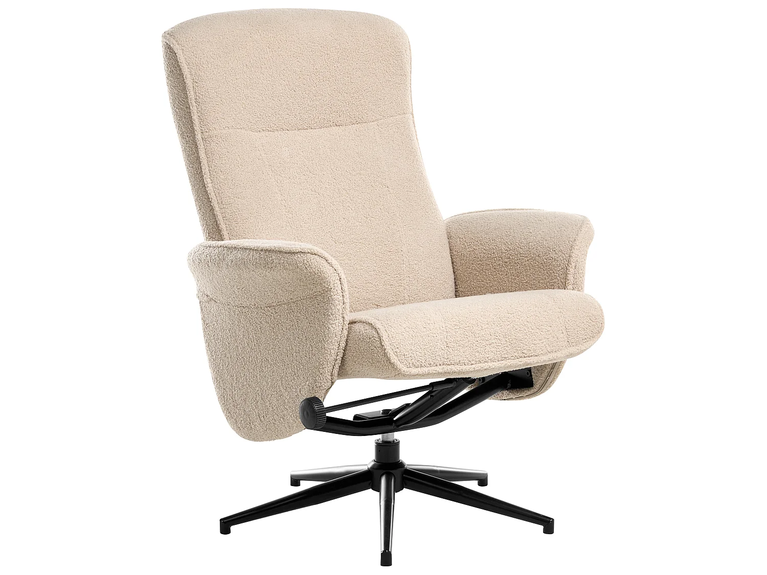 Fauteuil inclinable JAPET Bouclé Beige
