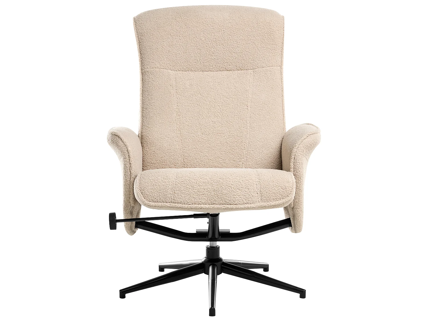 Fauteuil inclinable JAPET Bouclé Beige