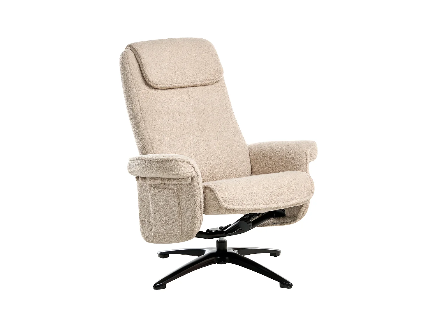 Fauteuil inclinable GERAS Bouclé Beige