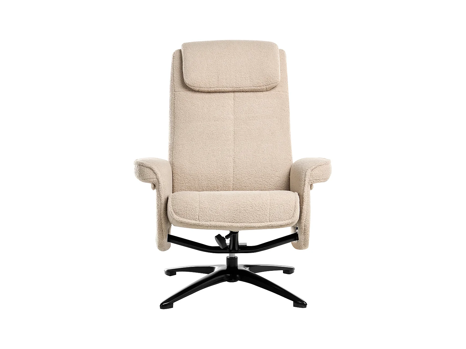 Fauteuil inclinable GERAS Bouclé Beige