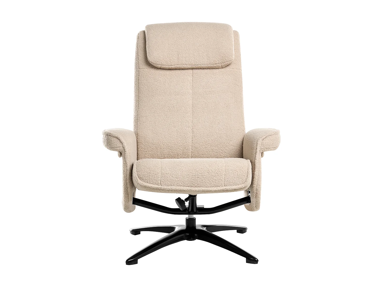 Fauteuil inclinable GERAS Bouclé Beige