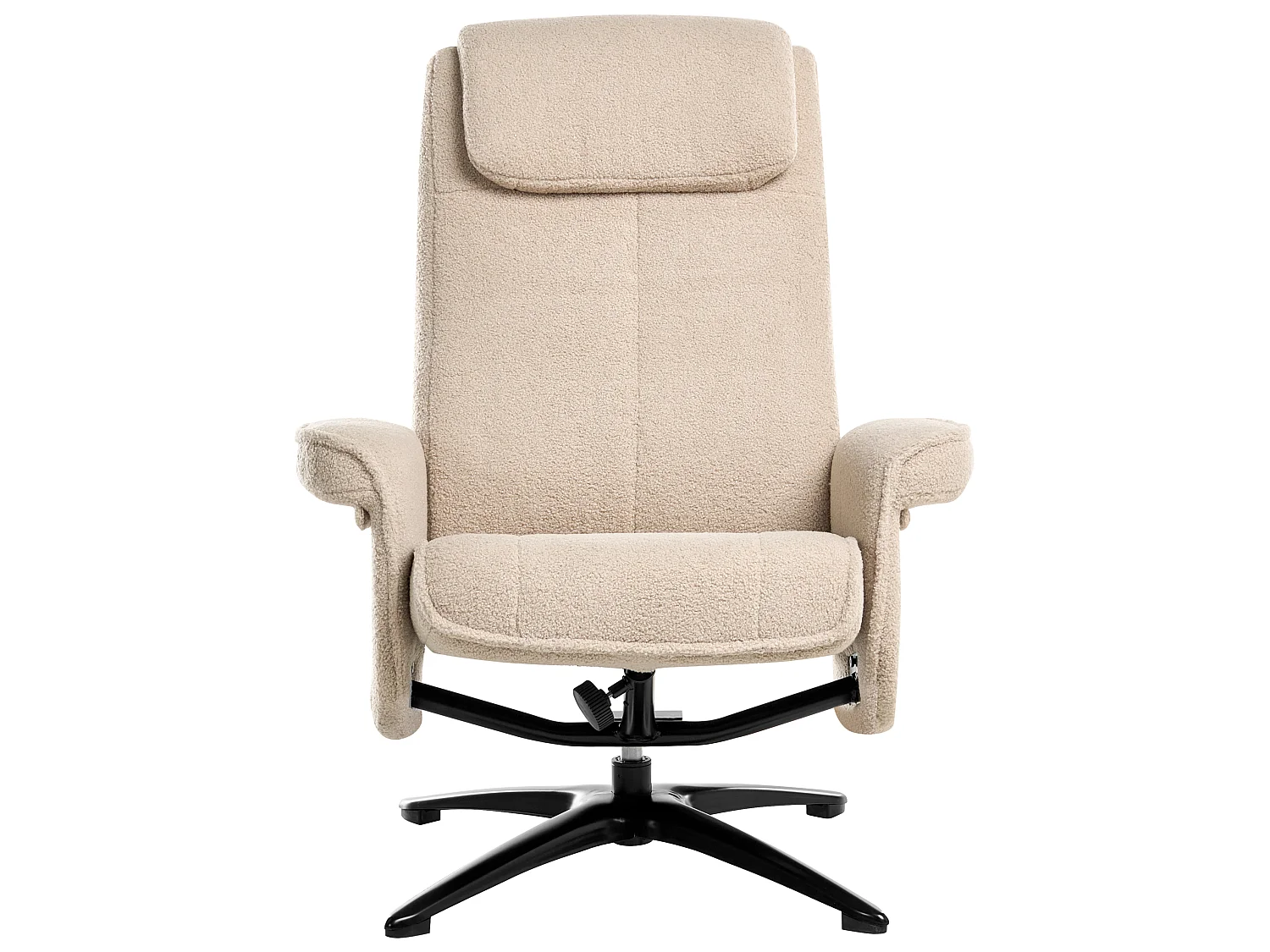 Fauteuil inclinable GERAS Bouclé Beige