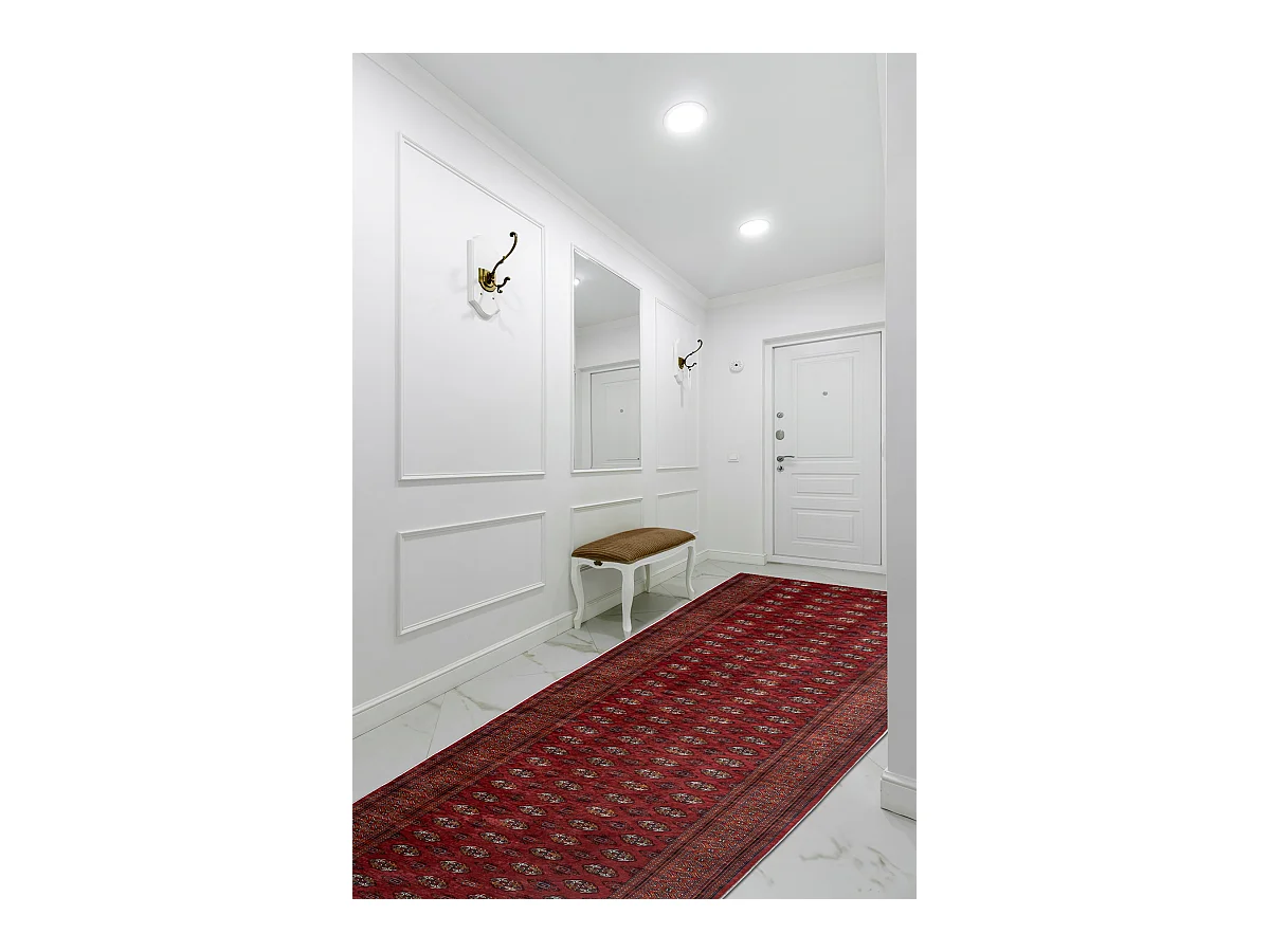 TAPIS DE COULOIR antidérapant LOTUS BUCHARA 30250 Classique lavable 120x140 cm