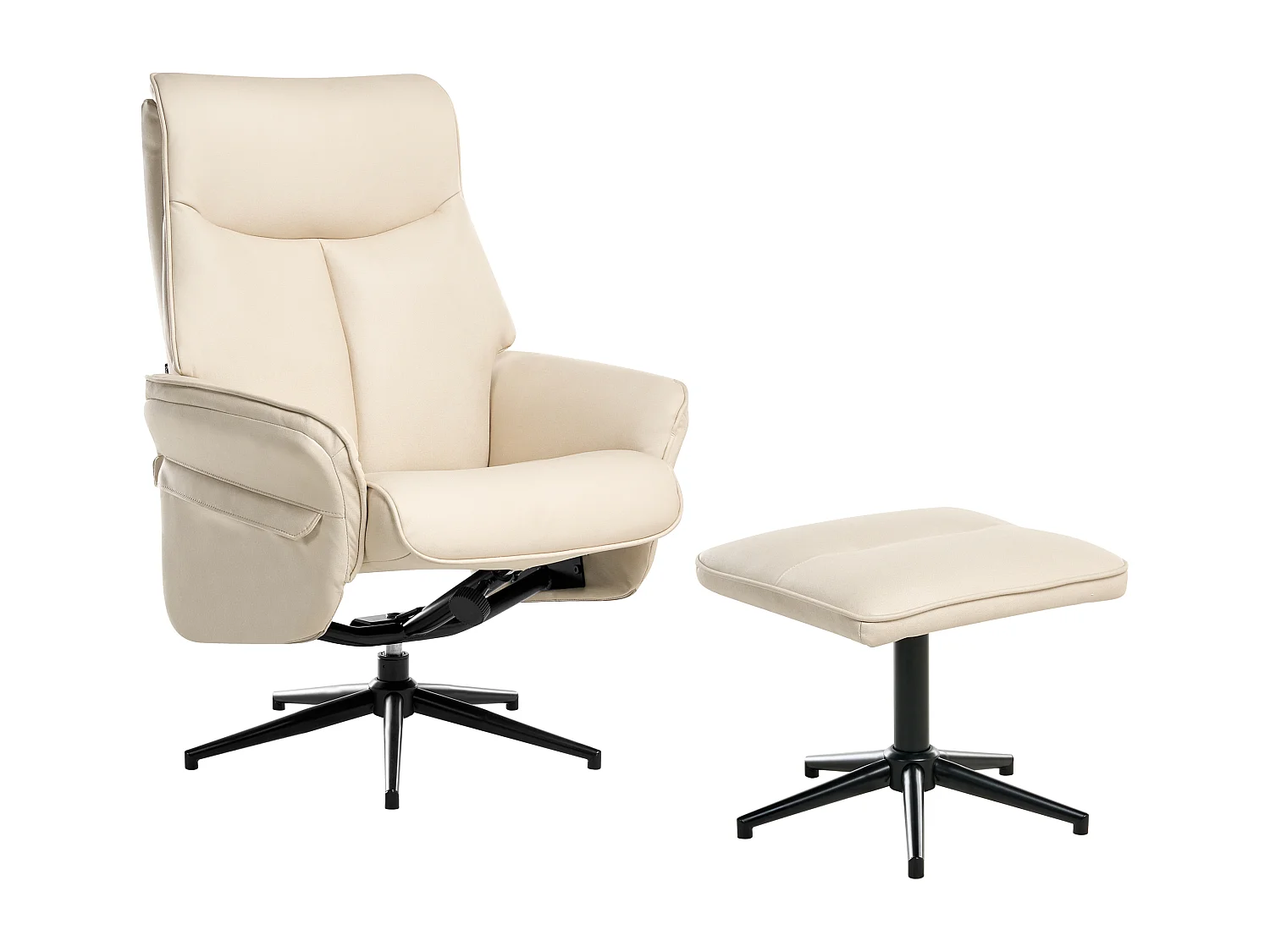 Fauteuil inclinable ERATO Cuir PU Beige clair