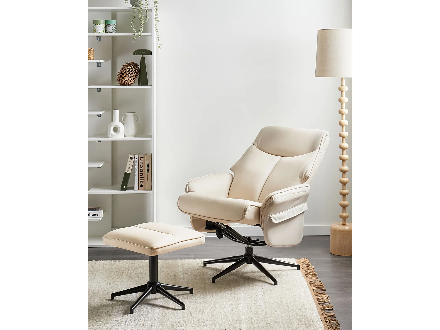 Fauteuil inclinable ERATO Cuir PU Beige clair