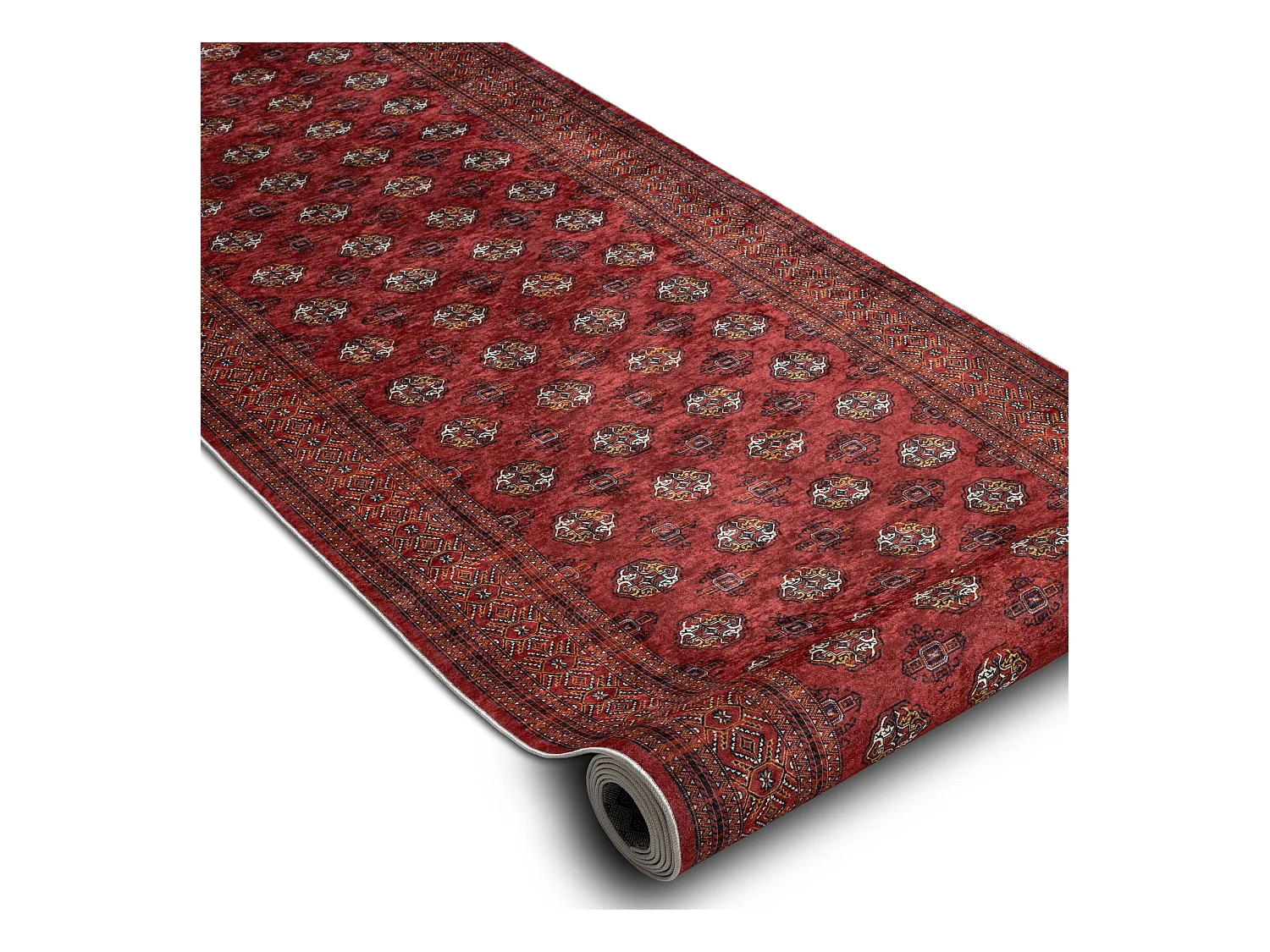 TAPIS DE COULOIR antidérapant LOTUS BUCHARA 30250 Classique lavable 120x590 cm