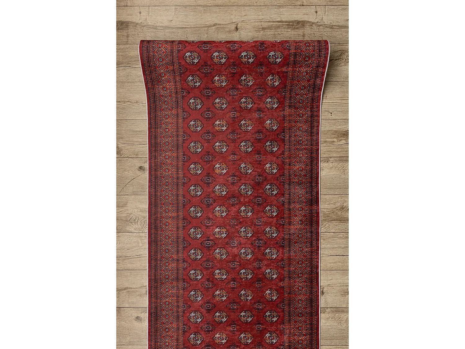 CHODNIK podgumowany DO PRANIA LOTUS BUCHARA 30250 Klasyczny czerwony 8 80x730 cm