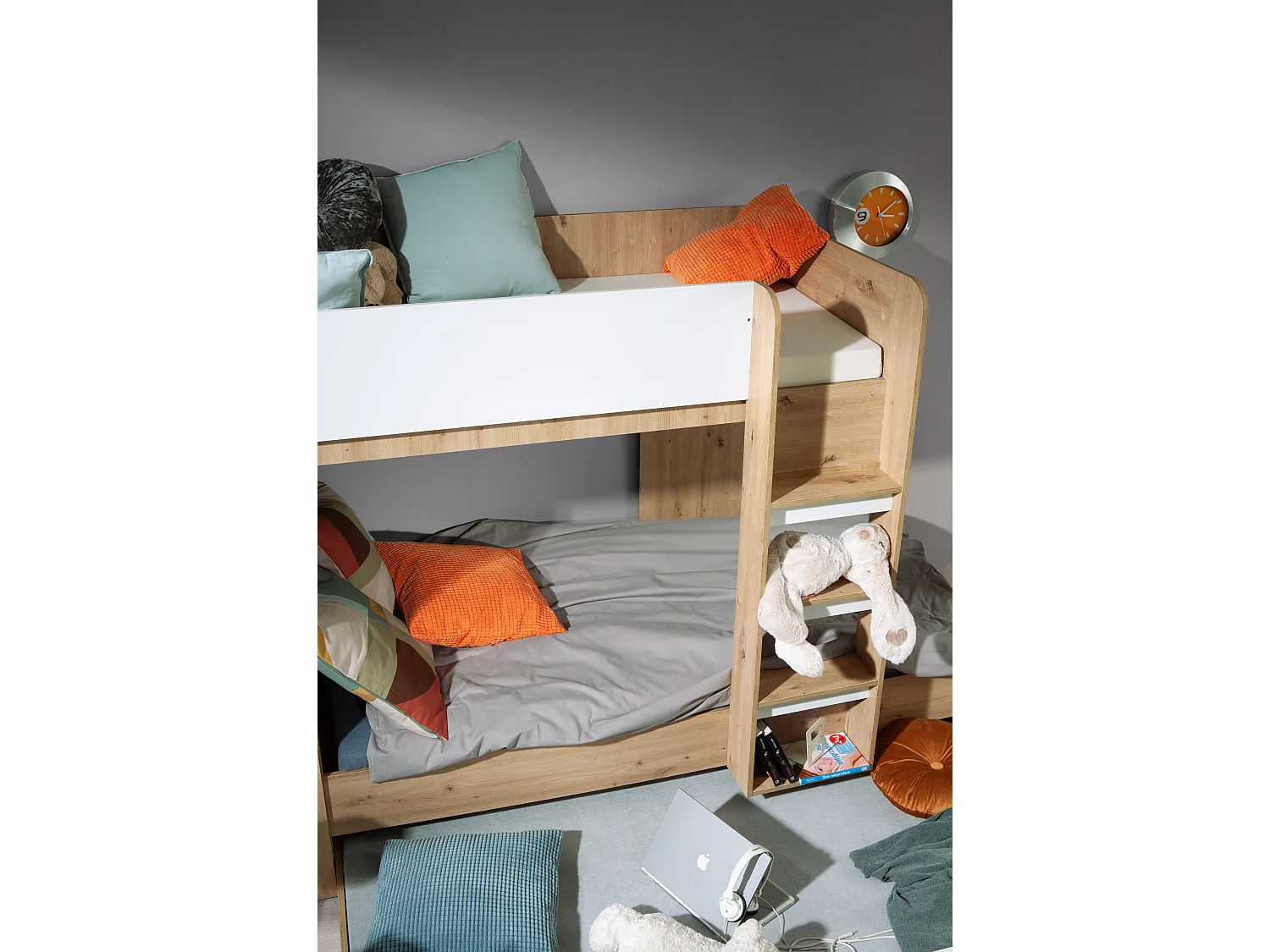 SMART 2 Lit superposé 254/165/94 (Artisan/blanc)