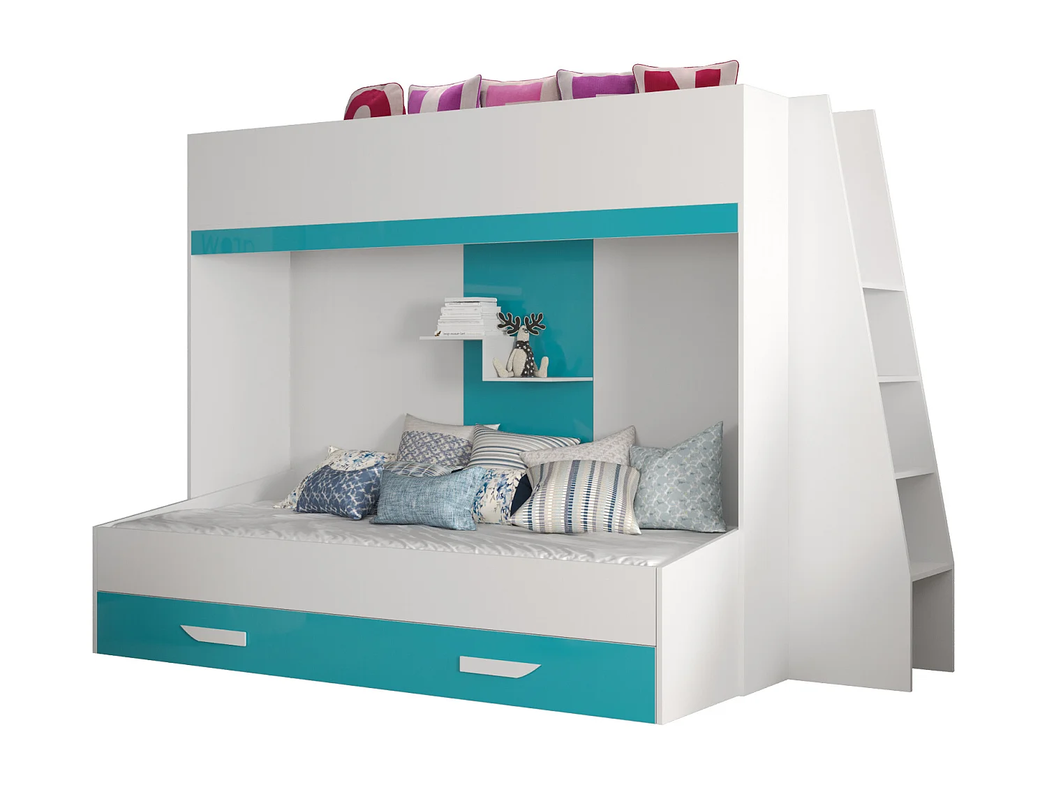 PARTY 17 litera 247/165/135 (blanco/turquesa)