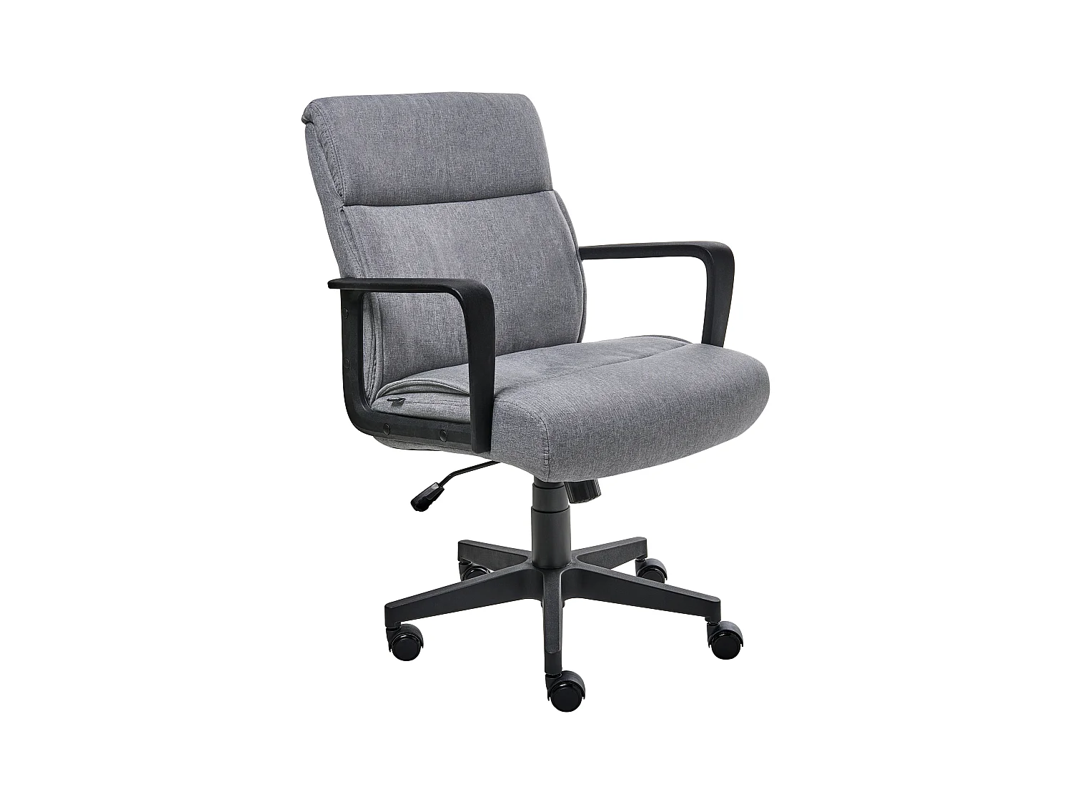 Chaise de bureau BYRON Tissu Gris