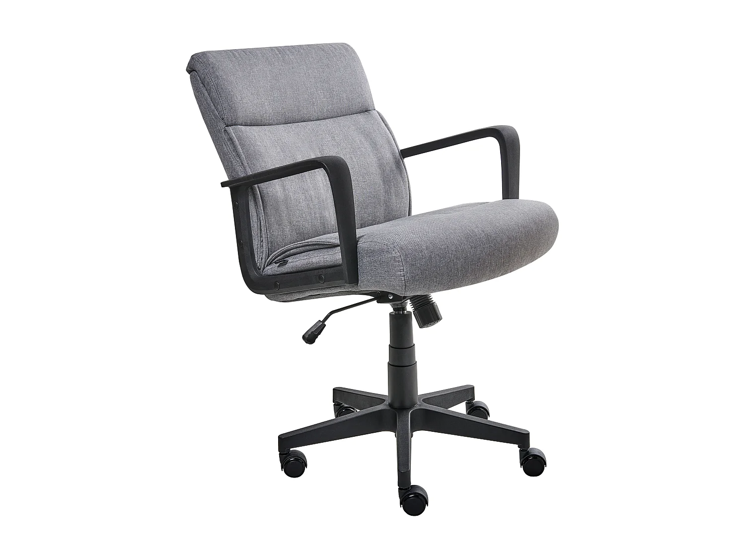 Chaise de bureau BYRON Tissu Gris