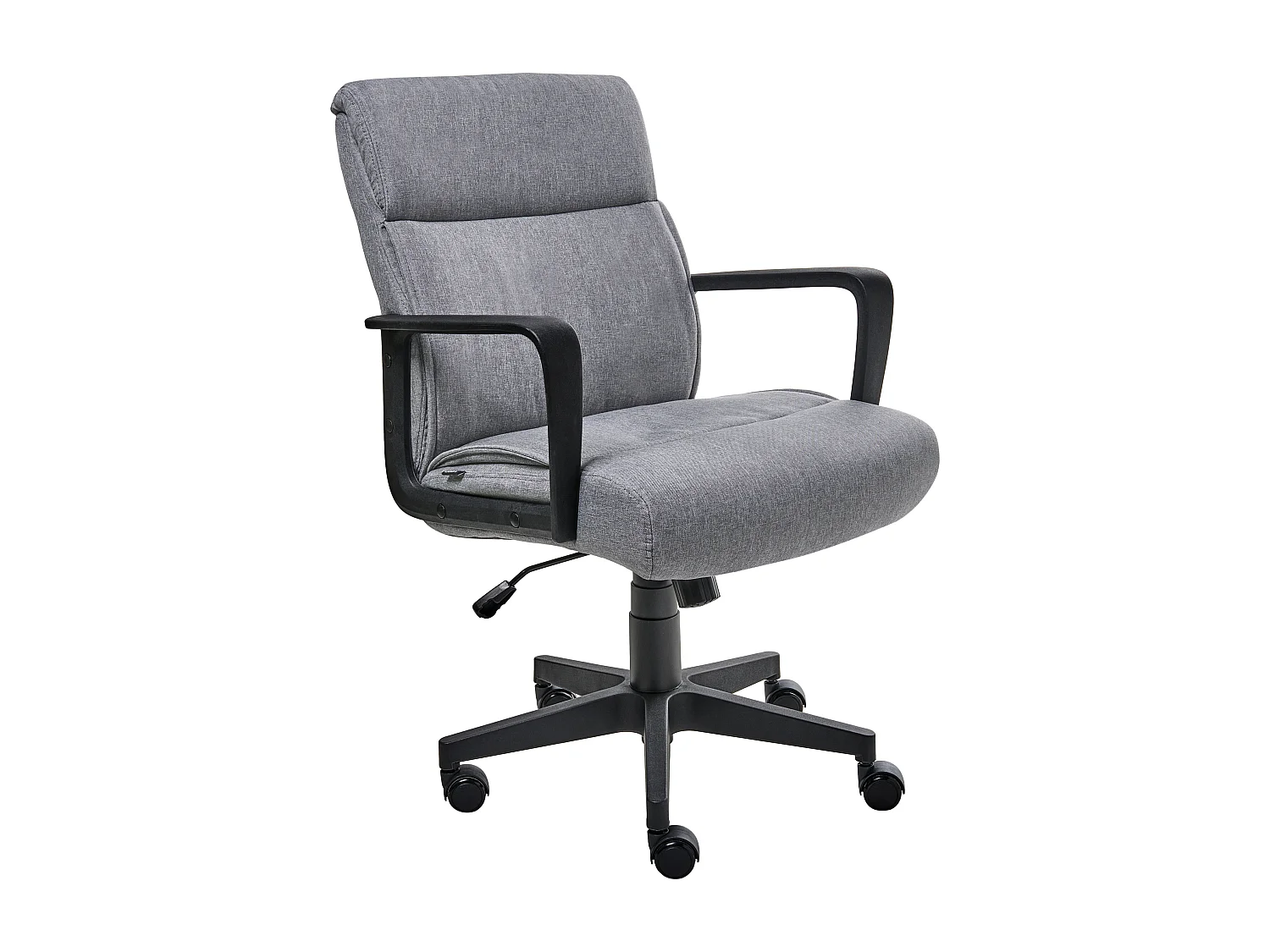 Chaise de bureau BYRON Tissu Gris
