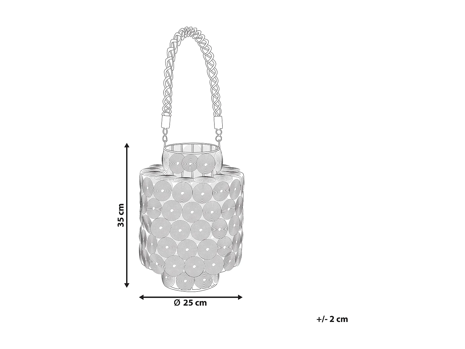 Lanterne MMOJSTIR Métal 35 cm Noir