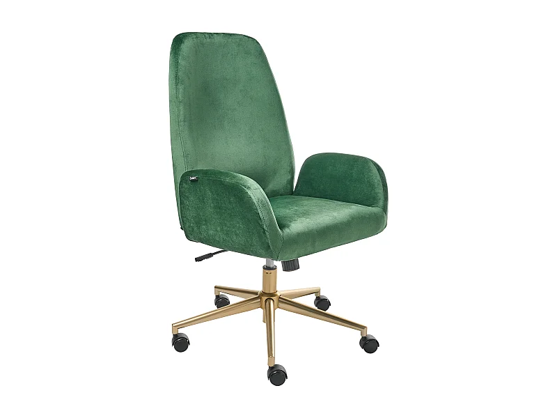 Chaise de bureau CLARE Velours Vert