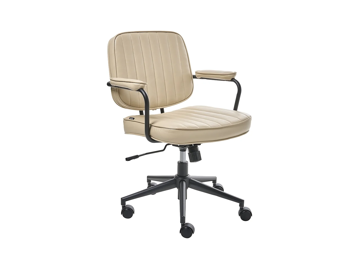 Chaise de bureau BERNE Cuir PU Beige