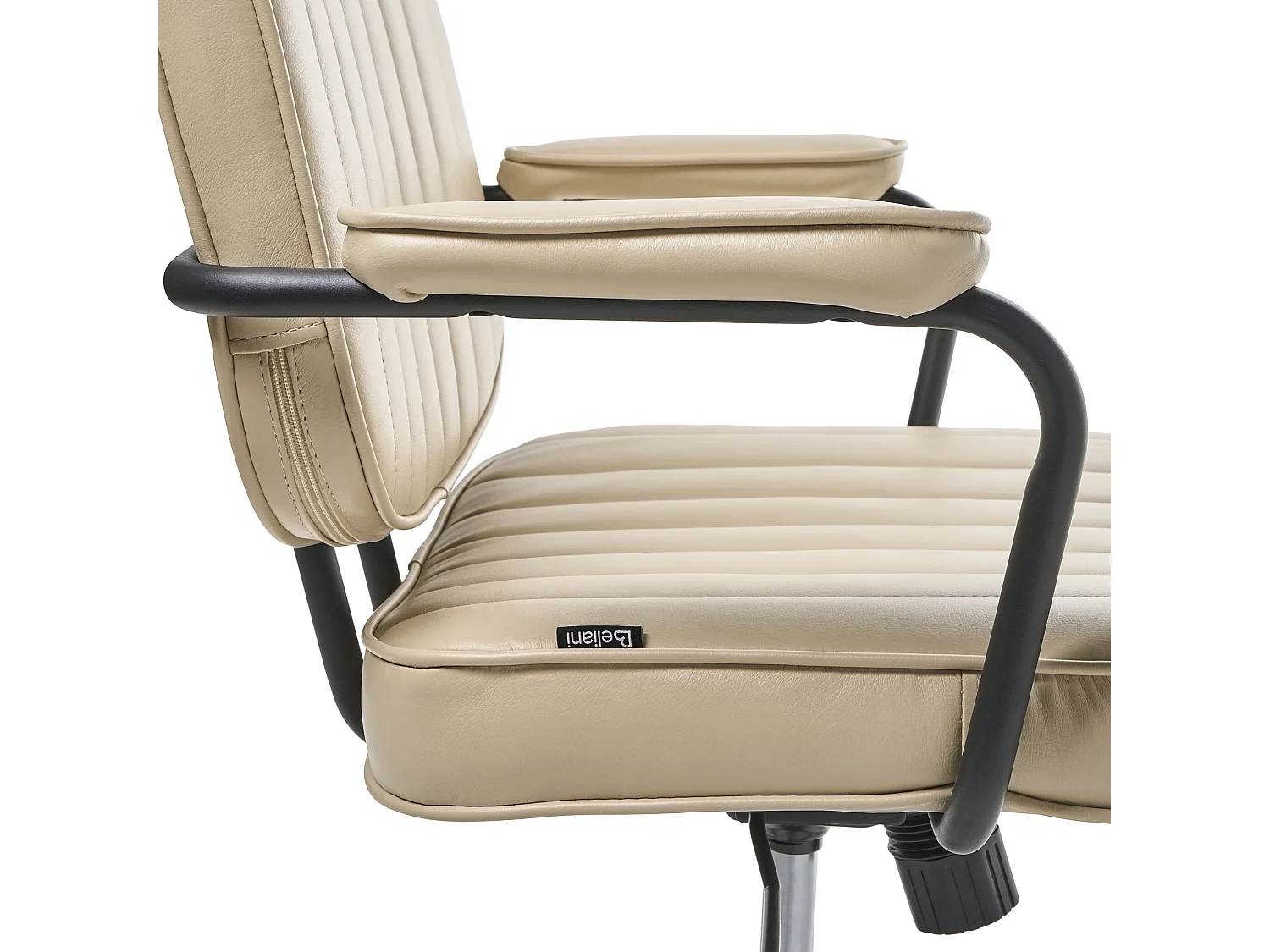 Chaise de bureau BERNE Cuir PU Beige