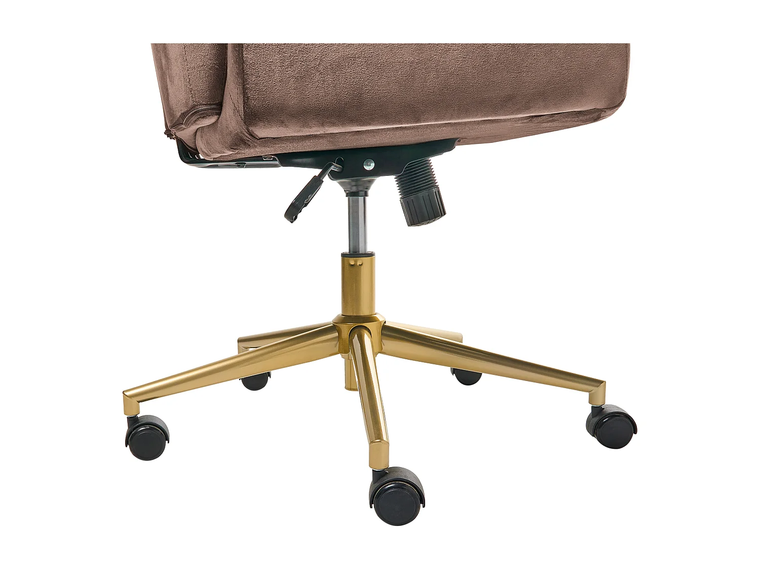 Chaise de bureau CLARE Velours Marron