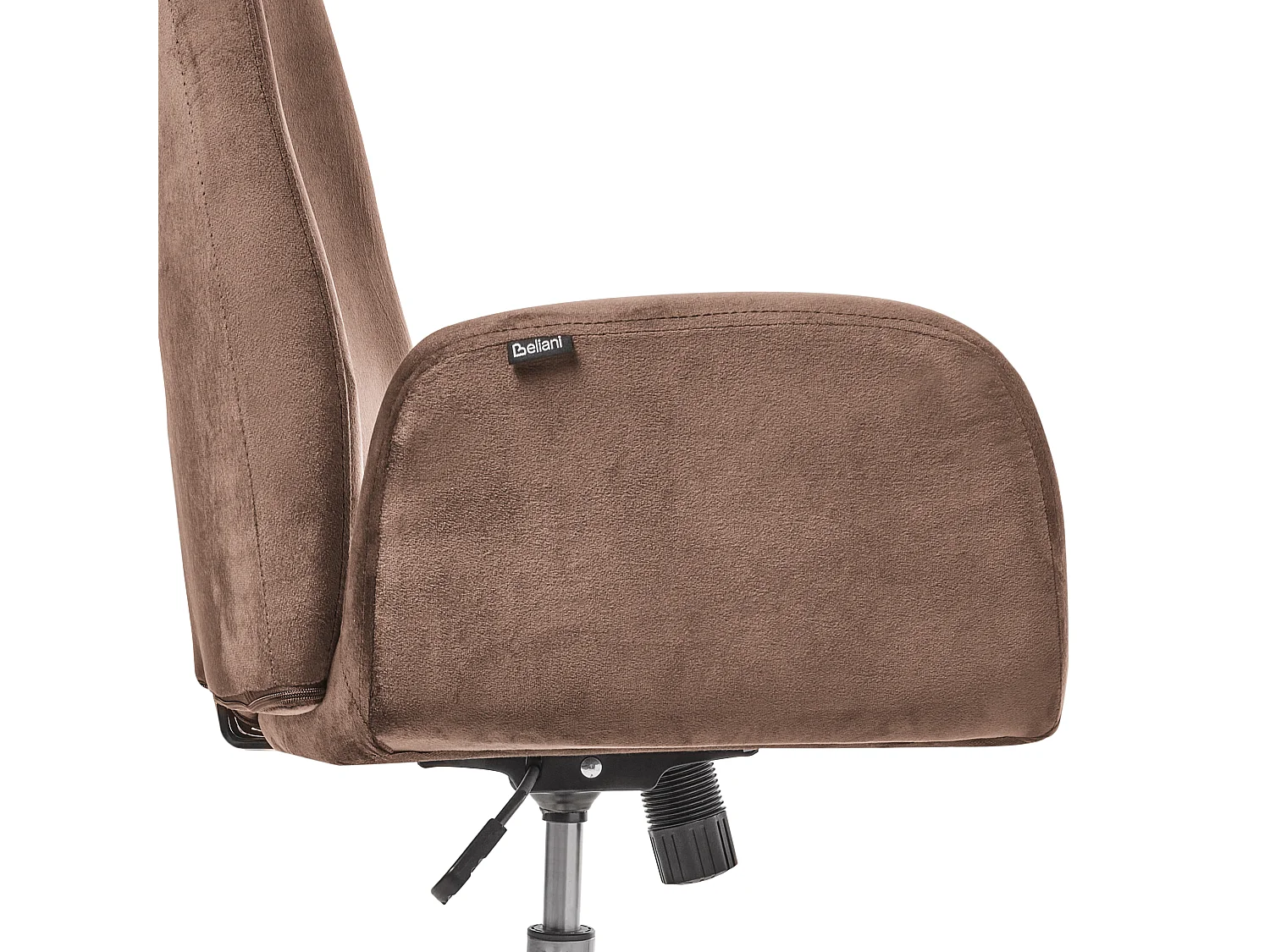 Chaise de bureau CLARE Velours Marron