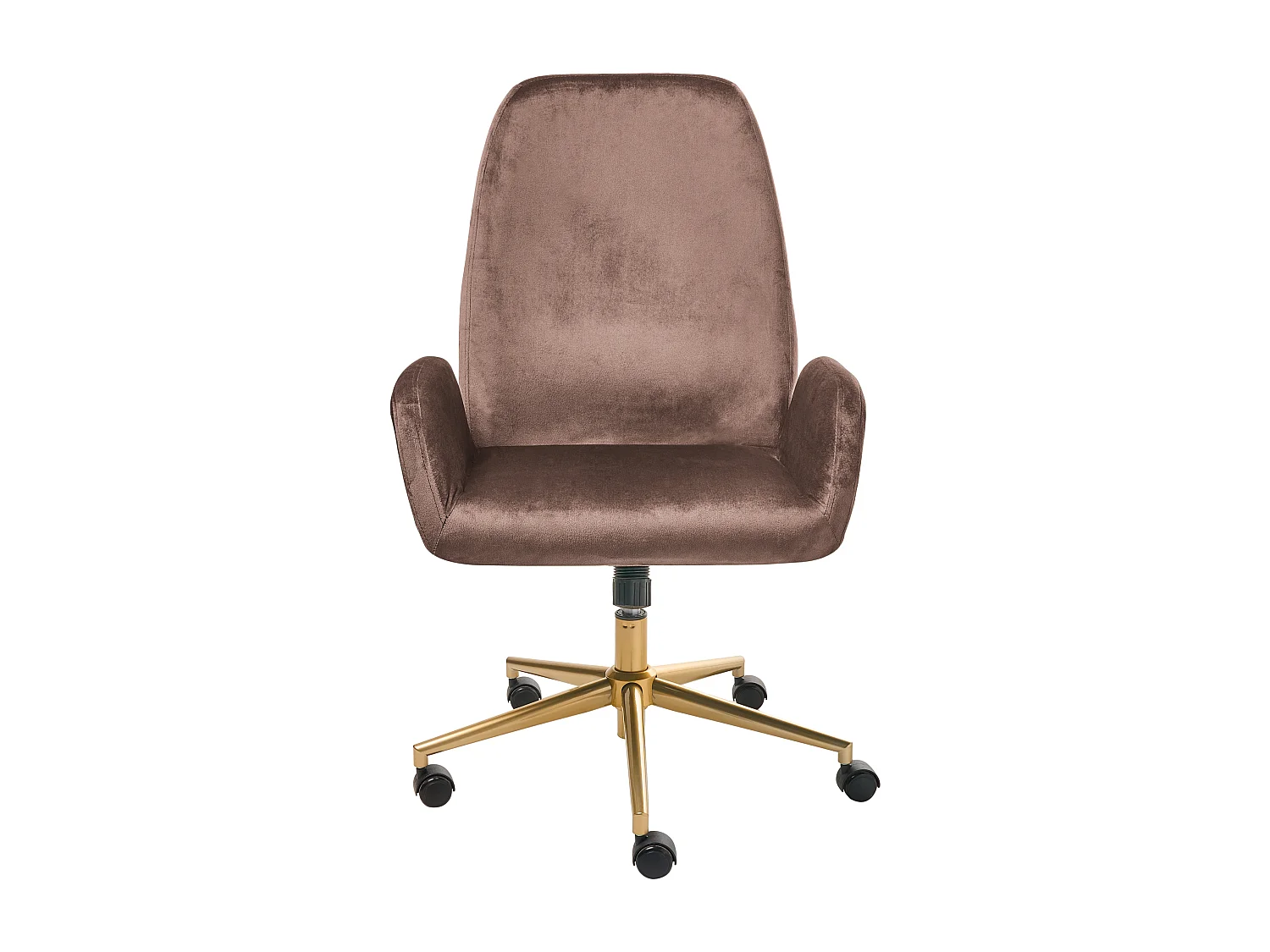 Office Chair CLARE Velvet Brown