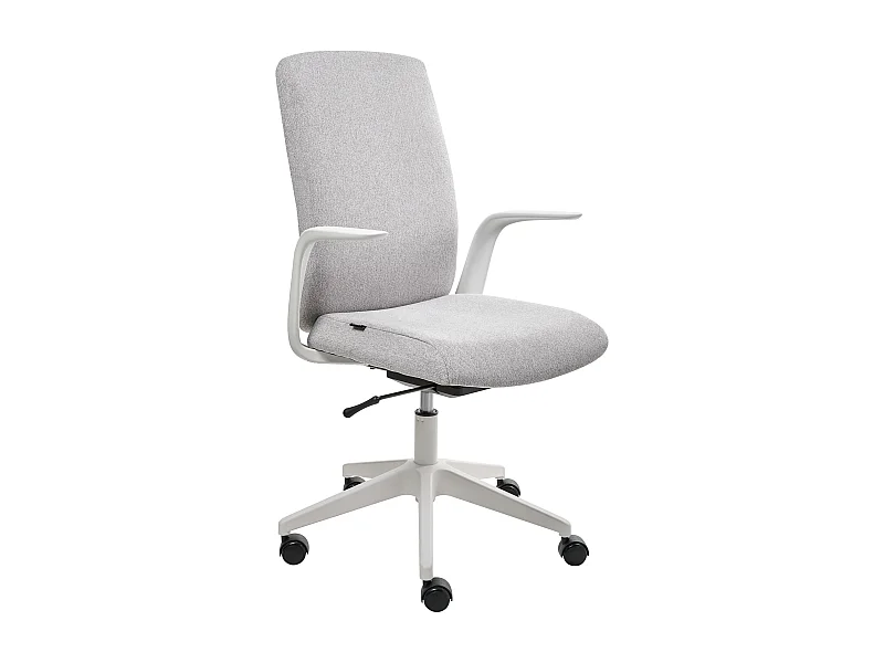 Chaise de bureau CAPTAIN Tissu Gris clair