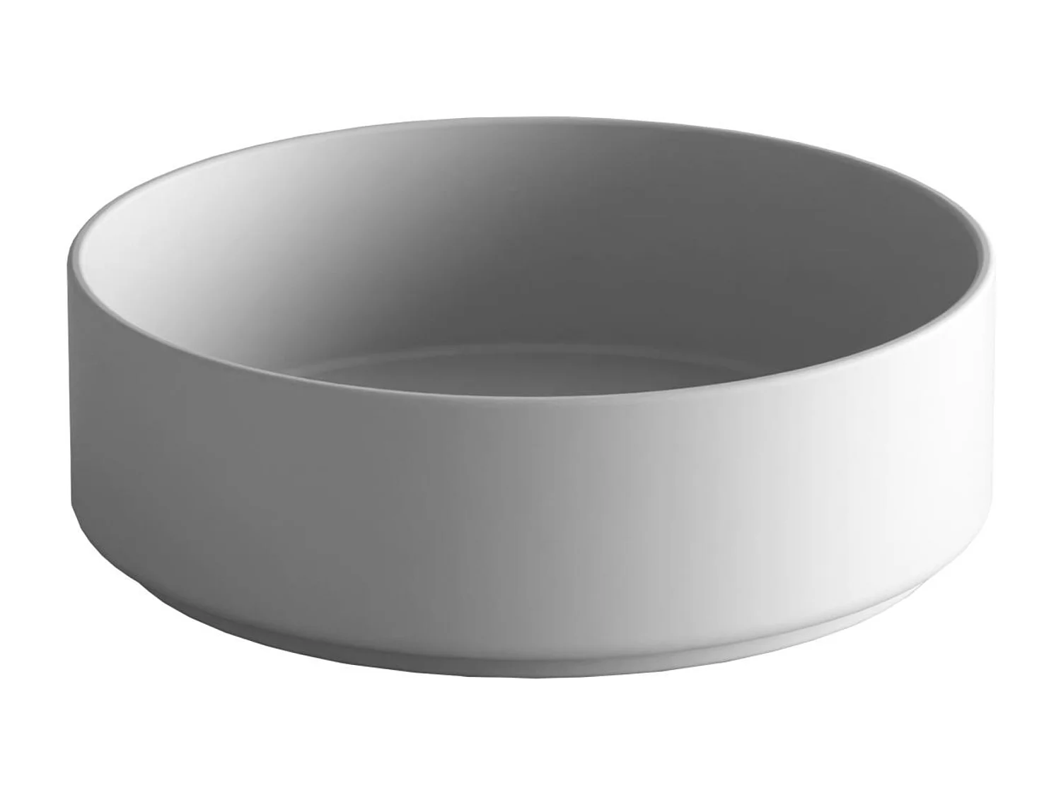 Meuble Salle de Bain COOL  (81 cm x H54 x P45 cm), Plan Vasque Marin ROLL WM, 2 Tiroirs, Laqué Blanc Mat/Noyer