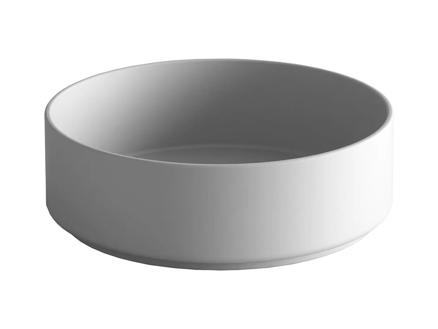 Meuble Salle de Bain COOL  (61 cm x H54 x P45 cm), Plan Vasque Marin ROLL WM, 2 Tiroirs, Laqué Blanc Mat/Noyer