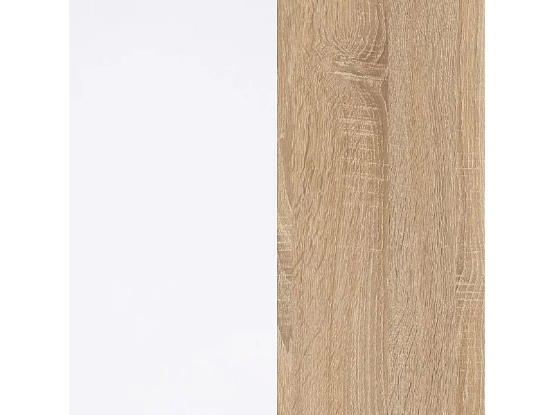 Zapatero Leia Blanco Artik (Blanco Mate) - Roble Nodi