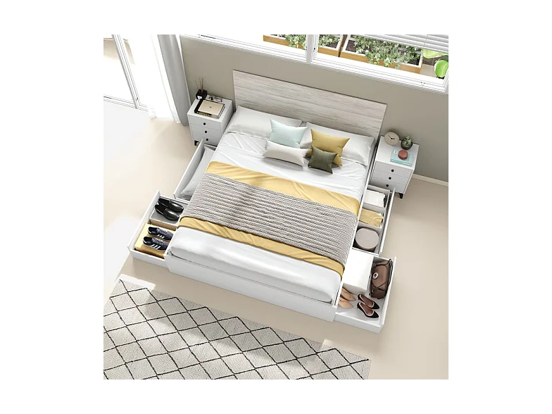 Cama Four Blanco Artik (Blanco Mate)
