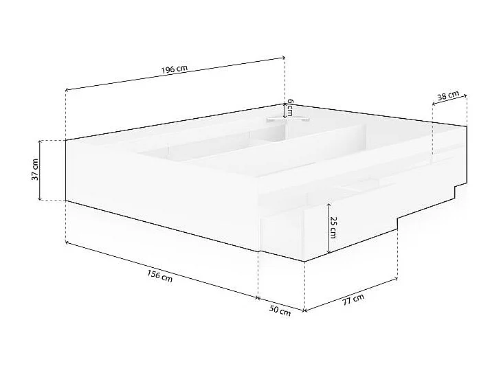 Cama Four Blanco Artik (Blanco Mate)