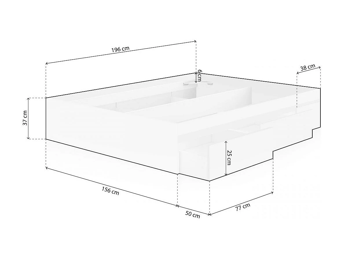 Cama Four Blanco Artik (Blanco Mate)