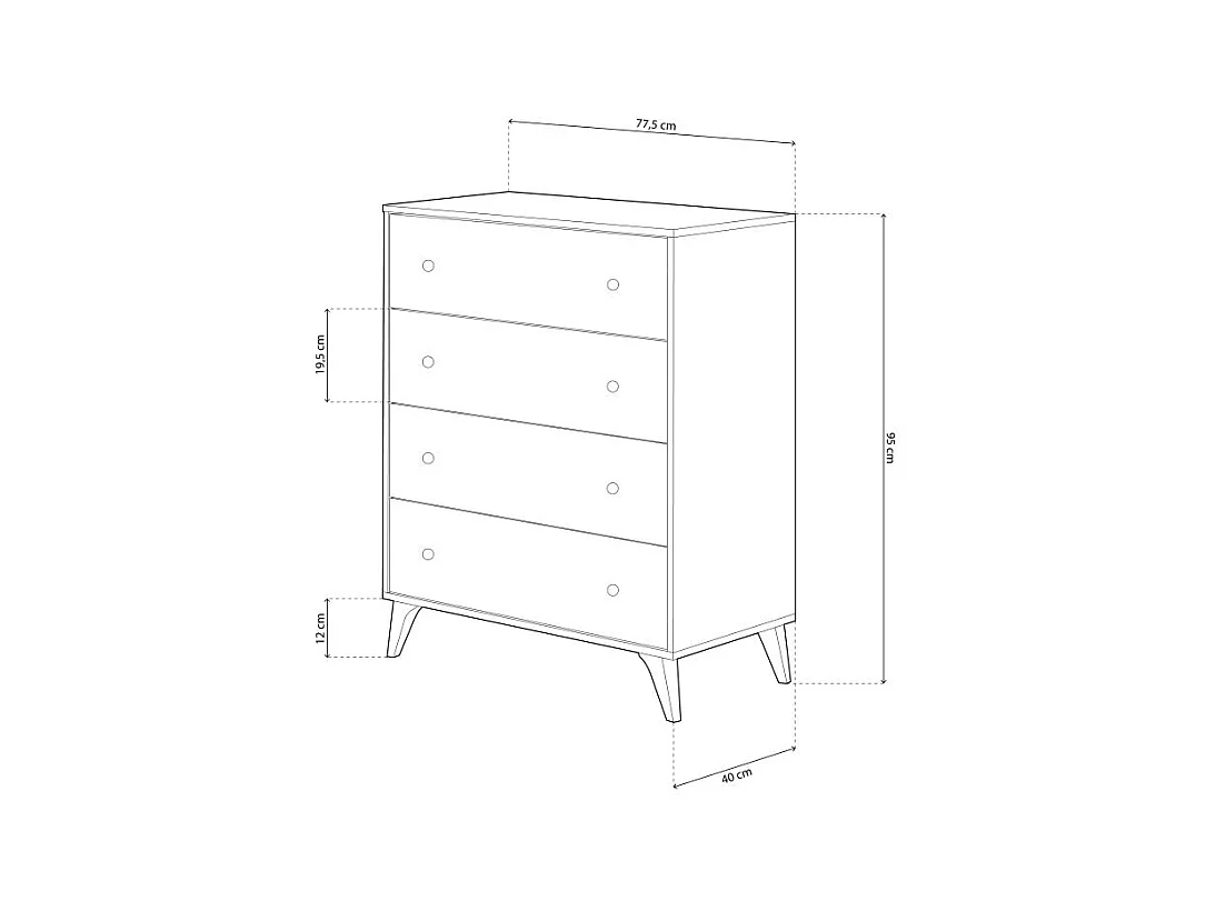 Cómoda Iconic Blanco Artik (Blanco Mate)