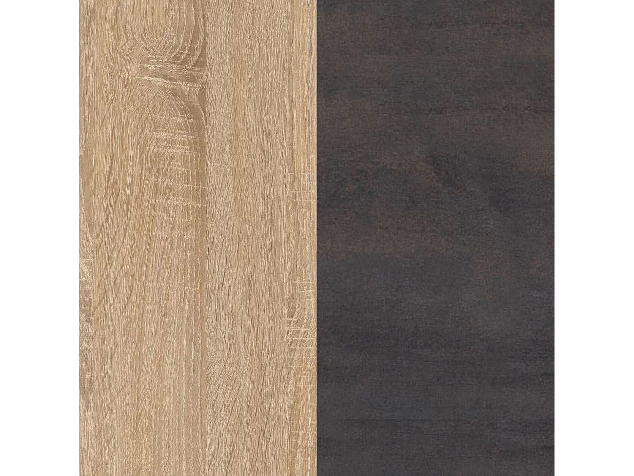 Cómoda de 5 cajones formato vertical en roble canadian y óxido 60x110 cm Akari Roble Canadian - Óxido