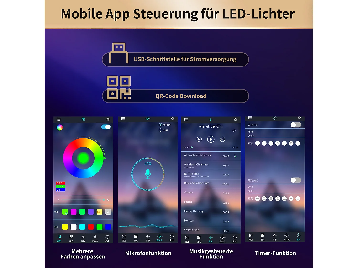 Table de bar extensible - 120/180 x 75.8 cm - avec Leds + 3 portes - rotation à 360° - MDF - noir