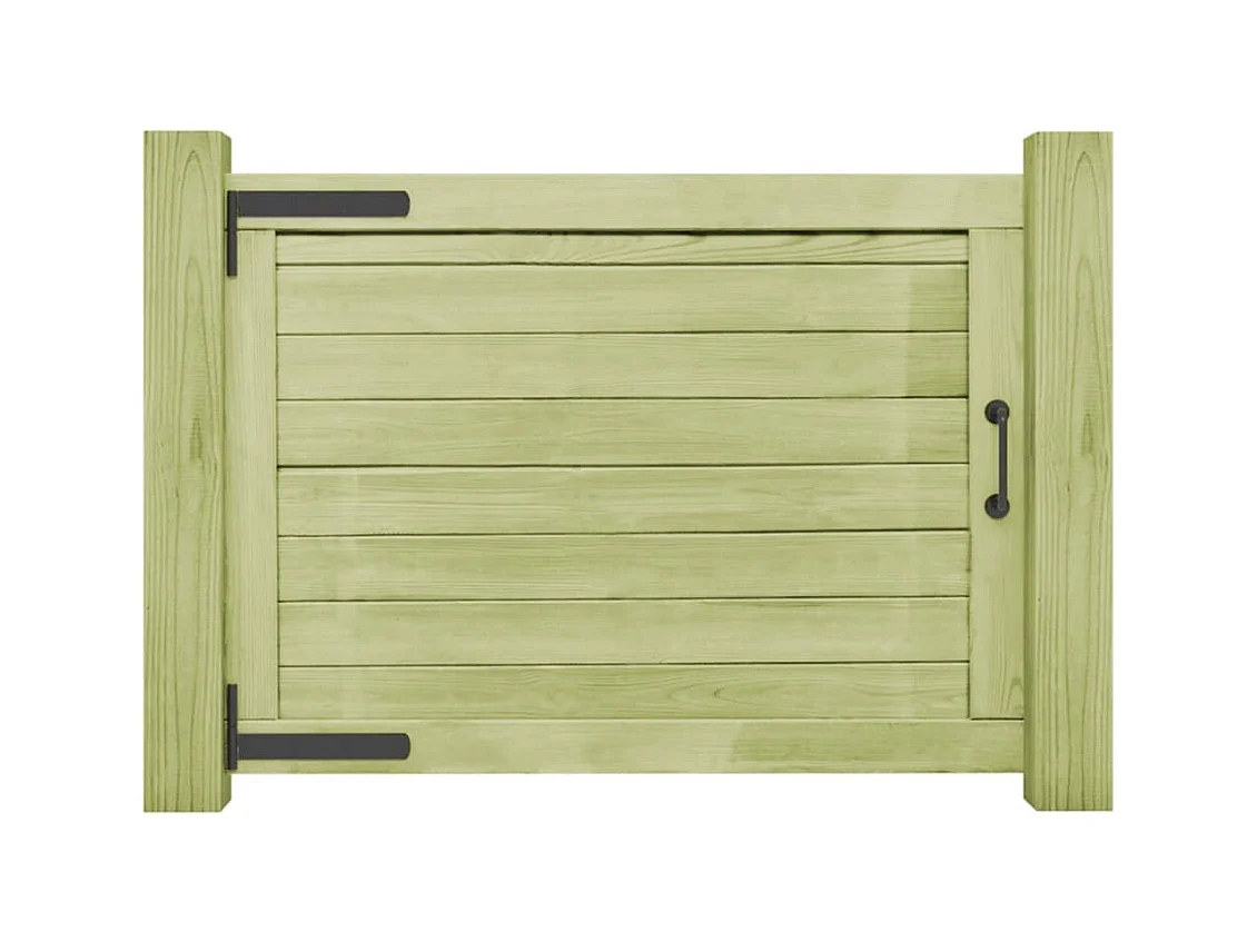 Cancello da giardino in legno di pino impregnato 75x100 cm